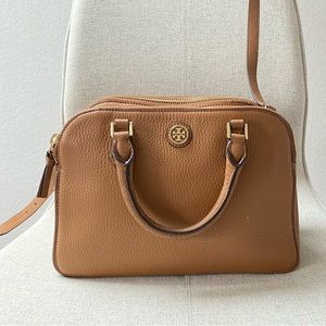 Tory burch cross body handbag, tan/brown, excellent condition